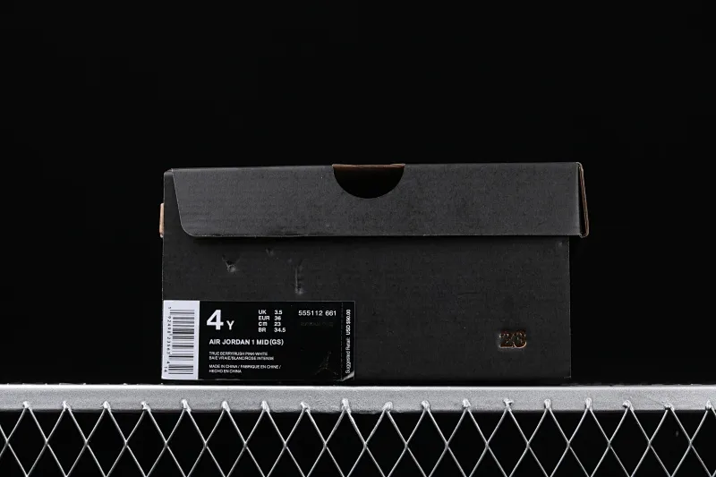 All Categories Air Jordan Jordan Series Basketball Shoes Air Jordan 1 Mid Air Jordan 1 Mid GS White Purple Buckle Broken China Full First Layer Authentic Standard 555112-661